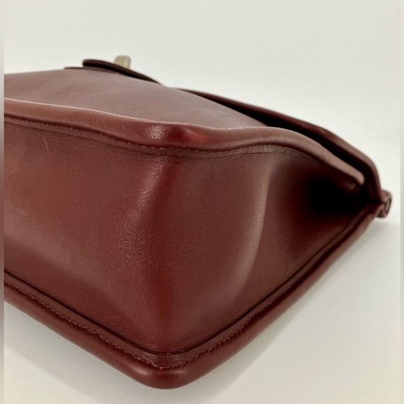 Vintage COACH Burgundy #9927 Willis Leather Bag - Picture 8 of 16